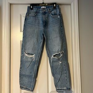 Zara High Waisted Mom Jean